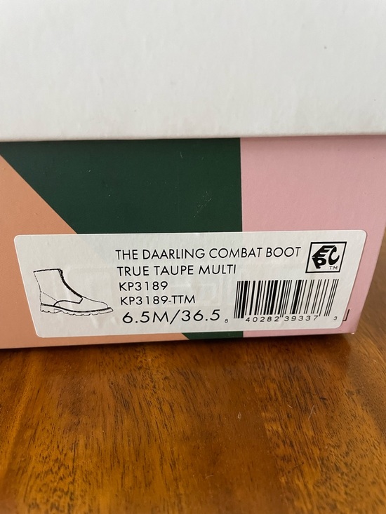 NIB Katy Perry Daarling Combat Shiny Black Lug Sole Zip Up Boots Various Sizes - Picture 11 of 12